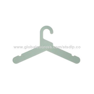 Plastic Clothes Hanger, Made of PS, Sized 400*225*10mm