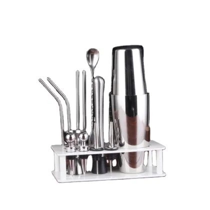 Stainless Steel Boston Barware Cocktail Shaker Set for Home DIY Bartending