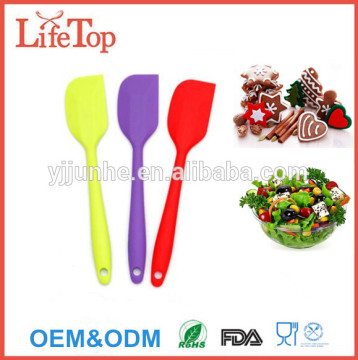 11" Large Size Silicone Rubber Spatula With Steel Stick Inserted