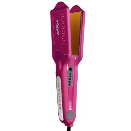 4-in-1 Changeable Board Hair Straightener with Electronic Temperature Control and Anti-scalding