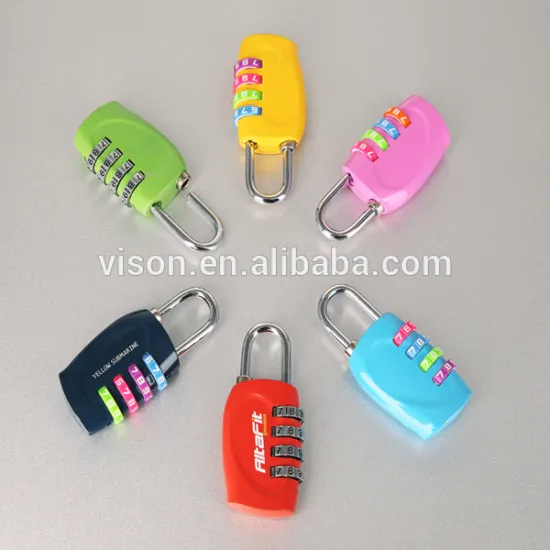 Travel colorful new design luggage lock combination lock security lock