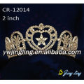 Gold Plated Rhinestone Star Patriotic Crown Pageant Tiaras