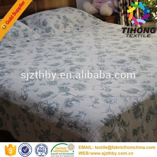 custom printed cotton home textile fabric for bed covers