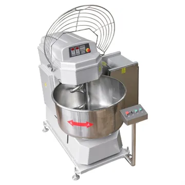 Industrial Horizontal Flour Dough Mixer with Removable Bowl Lifter 150 Kg Flour Capacity Food Processor Dough Kneader Machine for Bakery Food Bread Pizza