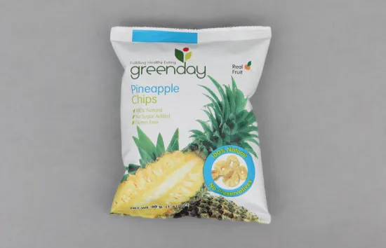 Custom Printed Fried Food Back Seal Plastic Packaging Bags