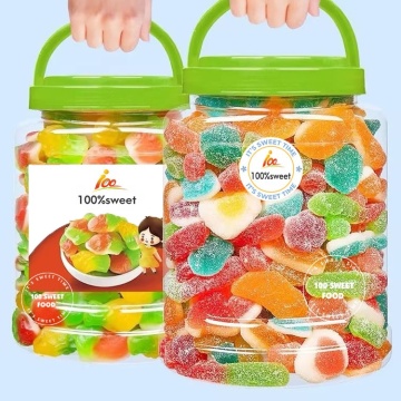 Wholesale Private Label Custom Gummy Manufacturer - Sweet & Sour Gummy Candy in Bulk/Jar Packaging from China