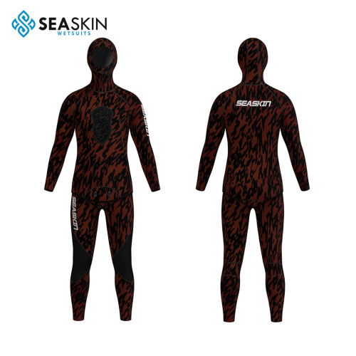 Seaskin Custom Printed Neoprene 3mm Diving LS Wetsuit
