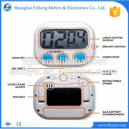 Large Screen Electronic Memory Timer Digital LCD Timer