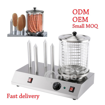 Commercial Electric Hot Dog Maker: Automatic Sausage Grill Machine with Hot Sale Bread Steamer Warmer (CE)