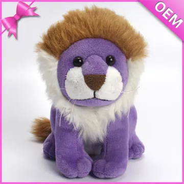 10cm Sitting Mini Cute Tiger Plush Animal Toy, Lion Soft Toy, Lion Plush Toy