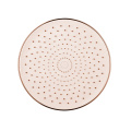 Pie de douche montée au plafond en or rose brossé