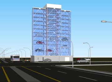 1.	Mechanical smart system garage elevated car parking automation