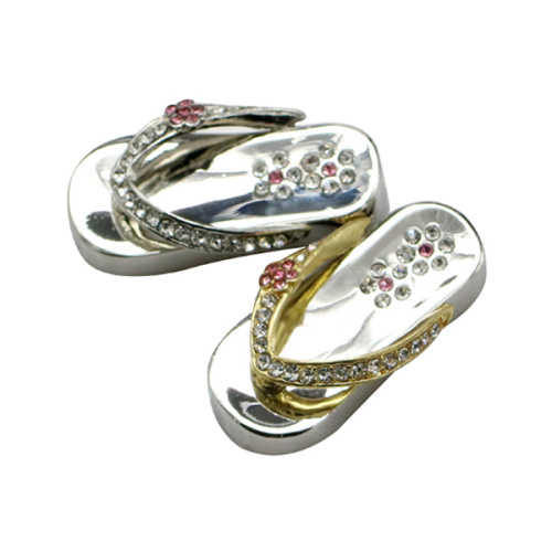 Metal crystal Slippers USB Flash drive