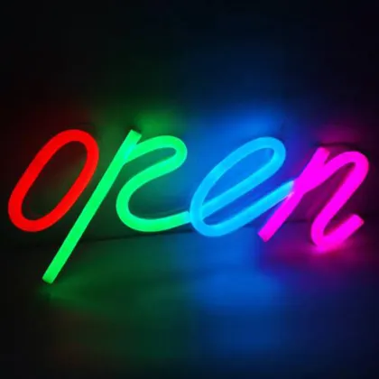 LED ILLUMINATED OPEN CLOSED SIGN
