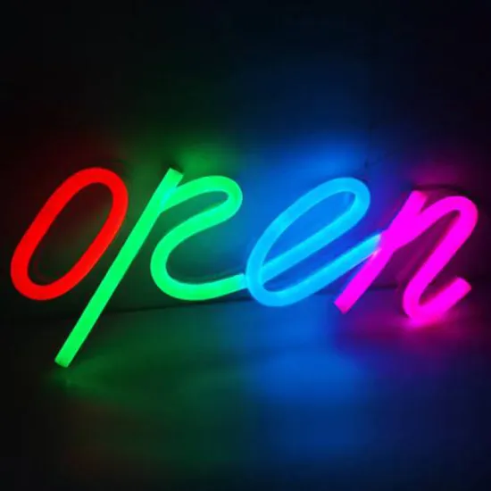 LED ILLUMINATED OPEN CLOSED SIGN