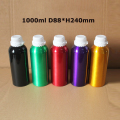 Colorido exterior botella de aluminio pulido aceite esencial