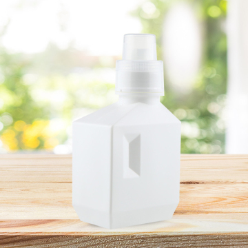 Wholesale Custom 1000 ml PE Plastic White Square Mold Liquid Dispenser Bottle for Laundry Detergent Packing