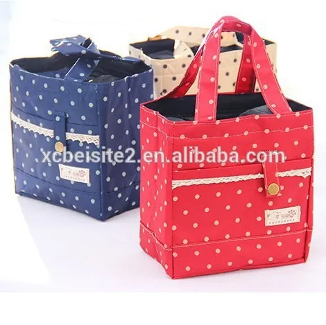 Q1077 Creative lunch bag tin foil cloth hand bag foil lunch bag