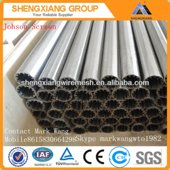 hot sale! ISO 9001 wedge wire screen/johnson screen pipe( factory)