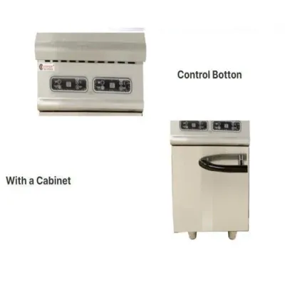 2 Induction Cooker with Cabinet Stainless Steel Commercial 2 Induction Cooker with Cabinet