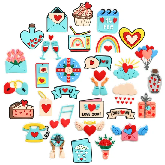 DIY Valentine's Day Shoes: Cartoon Garden Shoe Accessories In Stock