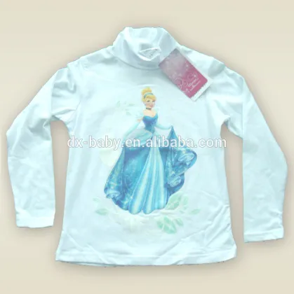 Cotton long sleeve t-shirt fancy girl long sleeve t shirt long sleeve t shirt