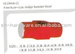 American-type sledge hammer head