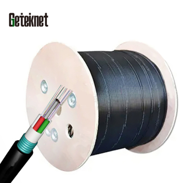 OEM Black 1x1.5mm 288 Core Flat Underwater Fiber Optic Cable for Alarm Systems