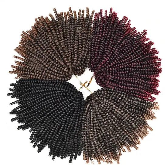 Alileader Wholesale Crochet Curly Spring Twist Synthetic Hair
