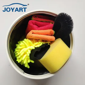 5-in-1 Portable Car Clean Kit with Microfiber Towel and Wash Cloth