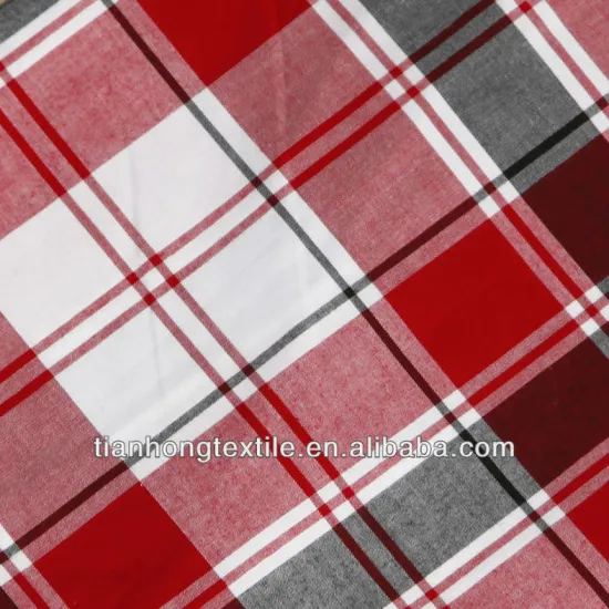 100% Cotton Yarn Dyed Spandex Poplin Fabric