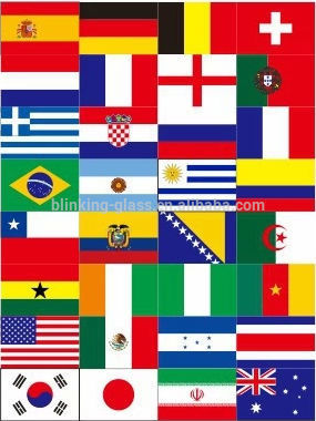 International Flag Face Sticker