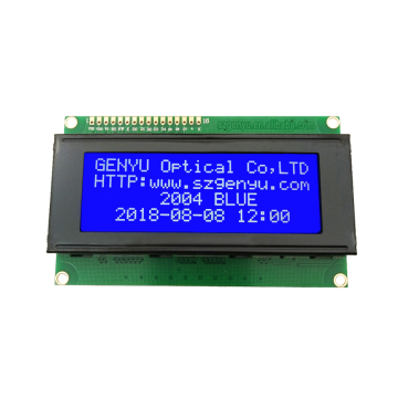 Genyu 5.0V STN Blue/Grey/Yellow Green 20x4 Modulo LCD con interfaccia IIC/I2C