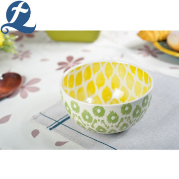 Custom Printing Design Different Color Ceramic Soup Bowl