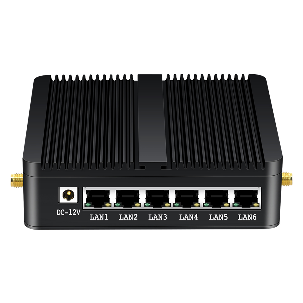 6 Gigabit Ethernet RJ45 J1900 fanloser Firewall -Router