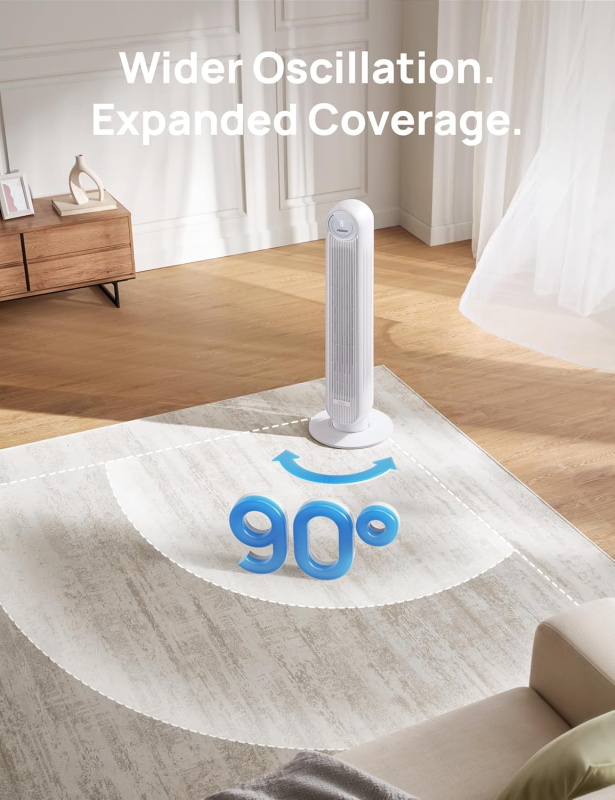 Tower Fan for Bedroom