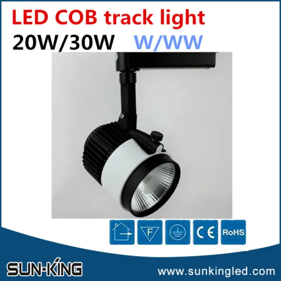 New style customize residential lighting 2700k-3200k 20W cob led spot track light museum