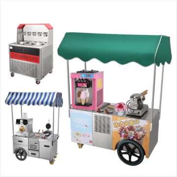 Mobile Shaved Ice Cream Freezer Cart for Sale in USA