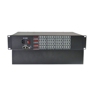 Yunvo 64CH Telephone Optical Extender with Ethernet - Fiber Optic Equipment