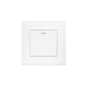 1Gang 1Way Light Switch- White Wide Rocker