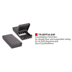 Consolidation Point Box 115x for 4x RJ45 Keystone Jack