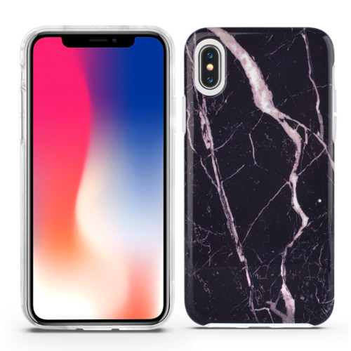 Anti-shock Luxury Gold Black case for IphoneX
