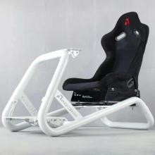 white simulator frame bucket seat