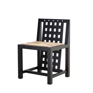 Cadeiras de jantar duráveis ​​de couro de madeira maravilhosa