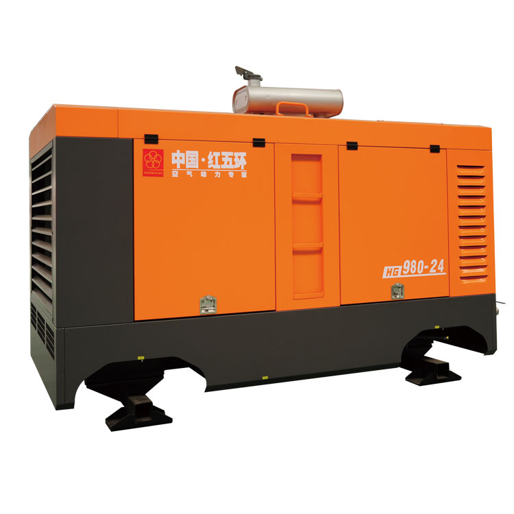 Compressore d&#39;aria a vite portatile caldo HG9080-24F 24bar