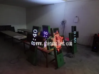 shenzhen led pharmacy sign board /led cross pharmacy
