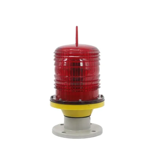 LED Low Intensity Solar-Powered Warning Lamp for Aircraft Navigation and Airport Obstruction Lighting