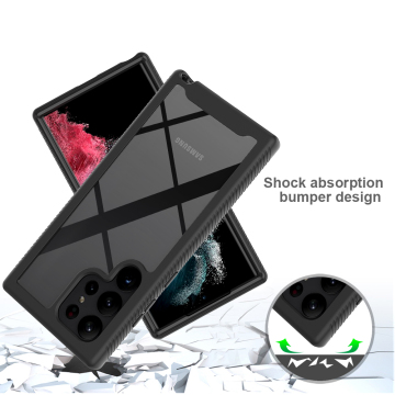 Rugged Armor PC and TPU Shockproof Case for Samsung Galaxy S23 Ultra