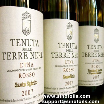 Hot stamping foil for Italian wine labels Kurz gold TOP SELLING