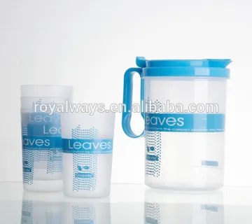 1L Plastic Water Jug with 4 cups /water pitcher